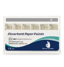 Absorbent Paper Points №08 - 200 штук (Sure-Endo)