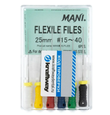 Flexile Files - дрильборы ручные, гибкие - №15-40 - 25 мм - 6 штук (MANI)