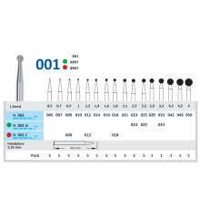 H001018 Бор алмазный H - шар - 018 серый HORICO