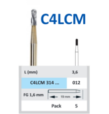 C4LCM314012 Бор твс - для разрезания коронок - 012 металл и керамика HORICO