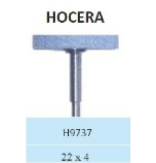 H9737 Диск - Голубой - шлифовальный камень 'HOCERA' для металла, металлокерамики,оксида циркона,22mm