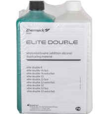 Elite Double 22 Normal (1кг+1кг) - зуботехнический А-силикон для дублирований моделей (Zhermack)