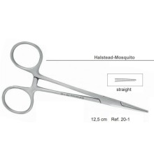 Зажим прямой Halstead-Mosquito, 12,5см, (HLW Dental Instruments)