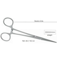 Зажим прямой Rankin-Crile, 16см, (HLW Dental Instruments)