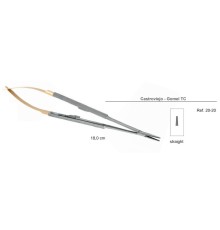 Иглодержатель хирургический  прямой CASTROVIEJO - GOMEL TC, 18см, 20 -20* (HLW Dental Instruments)