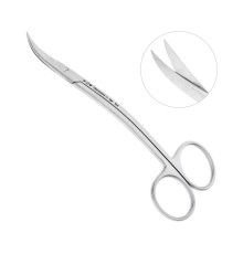 Ножницы хирургические двойной изгиб La Grange 13,5см 19-8*  (HLW Dental Instruments)