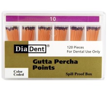 Gutta Percha Points - №10 - 120 штук, DiaDent