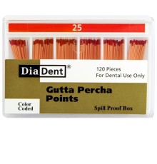 Gutta Percha Points - №25 - 120 штук, DiaDent