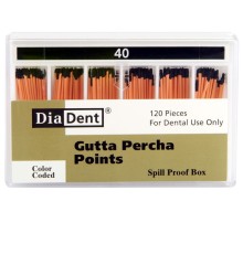 Gutta Percha Points - №40 - 120 штук, DiaDent